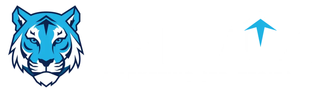 Tigreaux Marketing Strategies logo featuring a blue tiger icon and company name