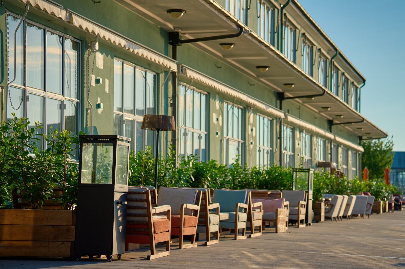 Outdoor patio at Black Harbor Brewing Co.