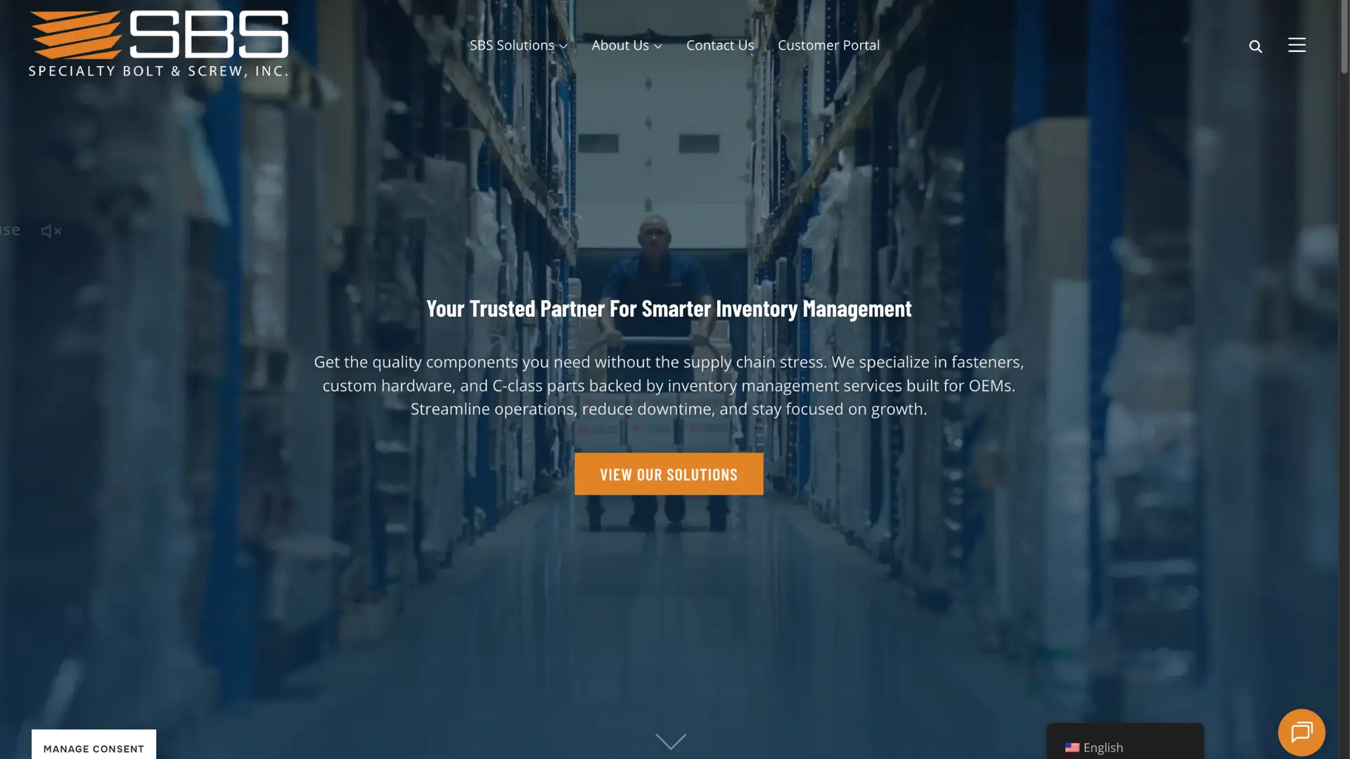 Specialty Bolt & Screw, Inc. website screenshot