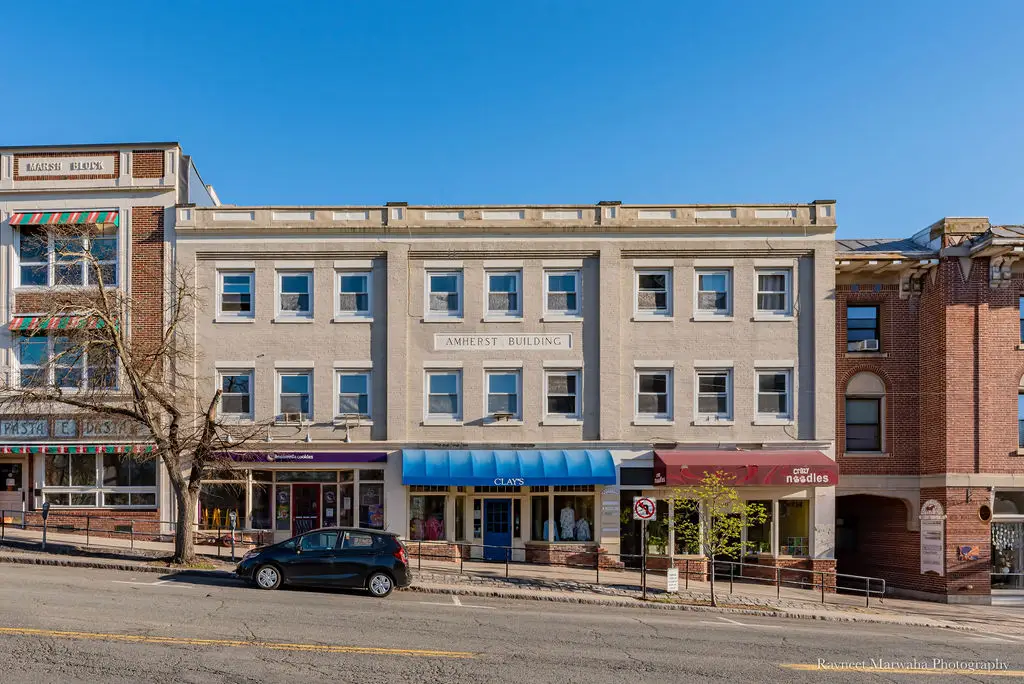 Building on Main Street in Amherst Massachusetts representing local small business community